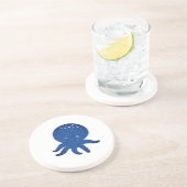 かわいいタコ漫画オールド紙プリント コースター (側面)