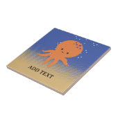 かわいいタコ漫画名前をカスタムする タイル (側面)