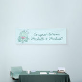 かわいいタコ赤ちゃんシャワーかわいいピンクガール 横断幕 (トレードショー)