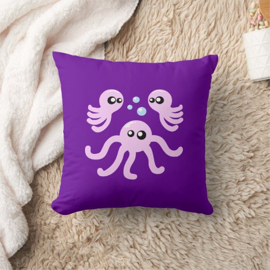かわいいタコ クッション (ブランケット)