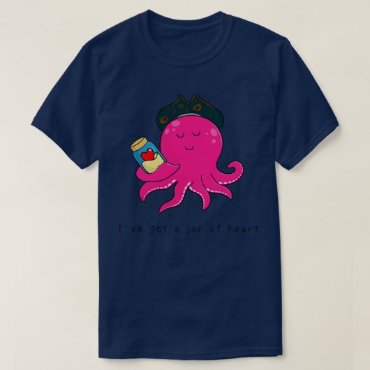 かわいいタコ Tシャツ (デザイン正面)