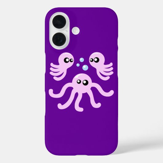 かわいいタコiPhoneケース Case-Mate iPhoneケース (裏面)