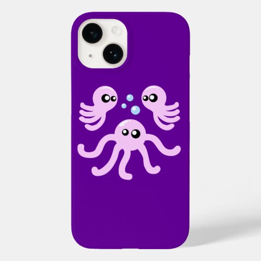 かわいいタコiPhoneケース Case-Mate iPhoneケース (裏面)