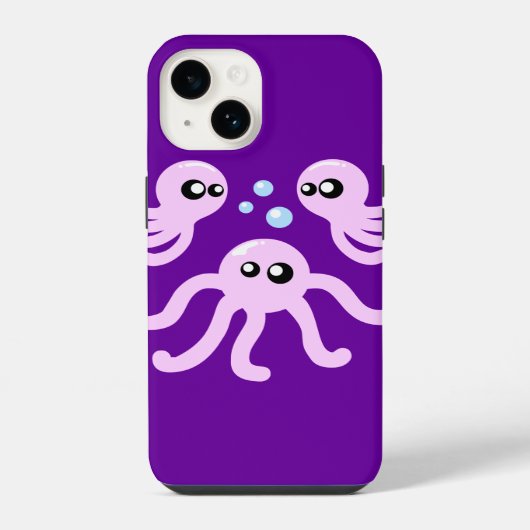 かわいいタコiPhoneケース iPhoneケース (裏面)