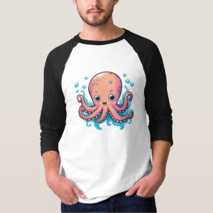 かわいいタコTシャツ – 海恋人の喜び Tシャツ