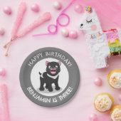 かわいいタスマニアパーソナライズされたの悪魔の誕生日 ペーパープレート (パーティー)