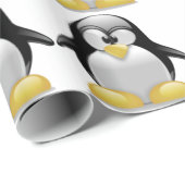 かわいいタックスペンギンおもしろいマンガアート ラッピングペーパー (ロールコーナー)