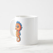 かわいいタツノオトシゴ コーヒーマグ コーヒーマグカップ (正面左)