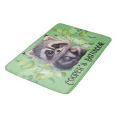 かわいいタヌキの森の動物の仲間 バスマット (アングル)