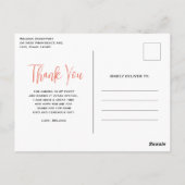 かわいいタビー猫とハートありがとう ポストカード (裏面)