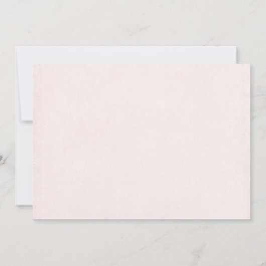 かわいいタビー猫とハートバビシャワー 招待状 (裏面)