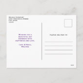 かわいいタビー猫とハートバレンタインデー シーズンポストカード (裏面)