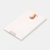 かわいいタビー猫とハート ポストイット (アングル)