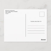 かわいいタビー猫とハート ポストカード (裏面)