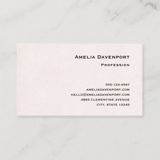 かわいいタビー猫とハート 名刺 (裏面)