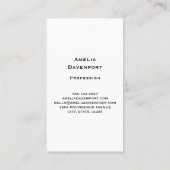 かわいいタビー猫とハート 名刺 (裏面)