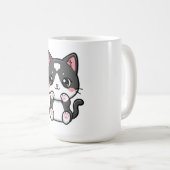 かわいいタビー猫のイラスト コーヒーマグカップ (正面右)