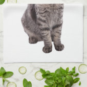 かわいいタビー猫 キッチンタオル (折り畳み)