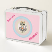 かわいいタビー猫 メタルランチボックス (裏面)