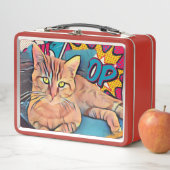 かわいいタビー猫 メタルランチボックス (インサイチュ)