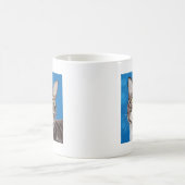 かわいいタビー絵画キャット コーヒーマグカップ (中央)