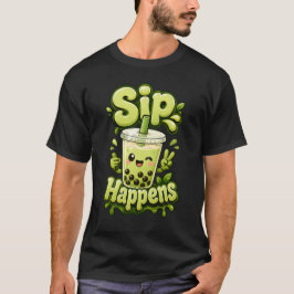 かわいいタピオカティー シップハプンズ Tシャツ