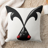 かわいいタフなバニー・ボクサーウサギ クッション (ブランケット)