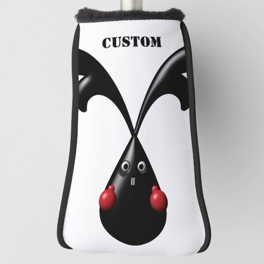 かわいいタフなバニー・ボクサーウサギ ゴルフヘッドカバー (回転90)