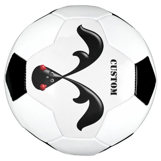 かわいいタフなバニー・ボクサーウサギ サッカーボール (回転)