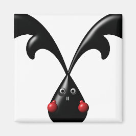 かわいいタフなバニー・ボクサーウサギ マグネット