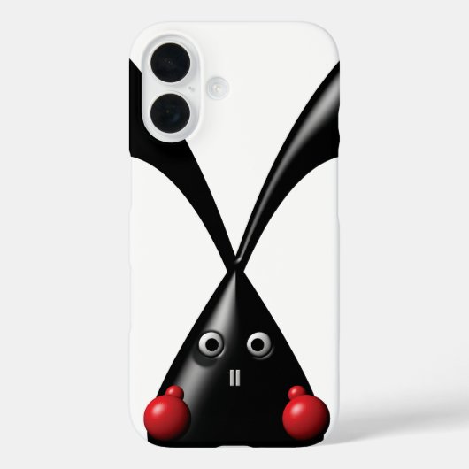 かわいいタフなバニー・ボクサーウサギ Case-Mate iPhoneケース (裏面)