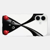 かわいいタフなバニー・ボクサーウサギ Case-Mate iPhoneケース (裏面 (横))