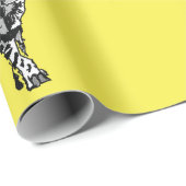 かわいいタブビーキャットイエローアーカラフルト ラッピングペーパー (ロールコーナー)