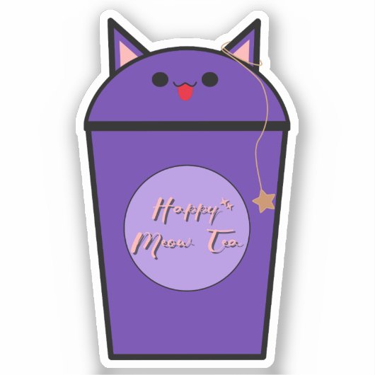 かわいいタロメオティーヴィニールステッカー シール (正面)