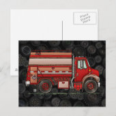 かわいいタンクローリー ポストカード (正面/裏面)