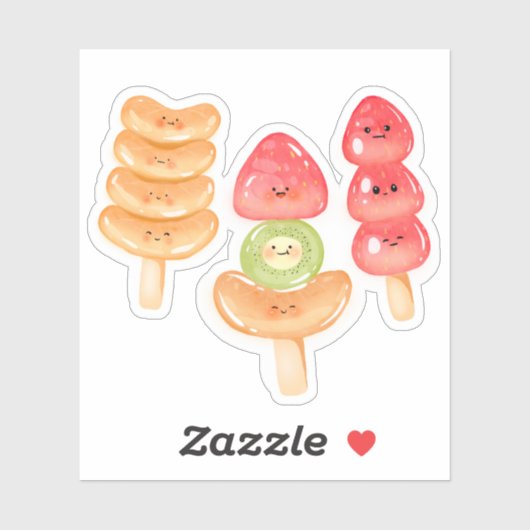 かわいいタングルーの手描きイラスト シール (シート)
