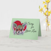 かわいいタンチワホアパピーポップアートとハート カード (黄色い花)