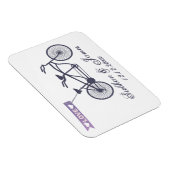 かわいいタンデムバイクとラブバナ結婚ーズ マグネット (右側)