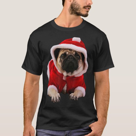 かわいいタンパグサンタ帽子赤いセーター画像クリスマス Tシャツ (正面)