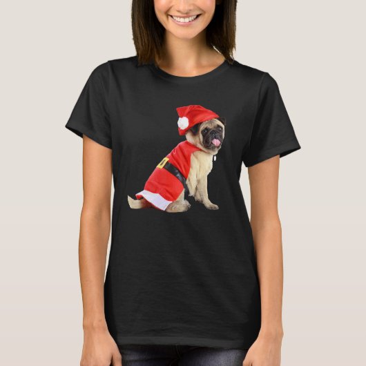 かわいいタンパグスマイルサンタ帽子コスチューム画像クリス Tシャツ (正面)