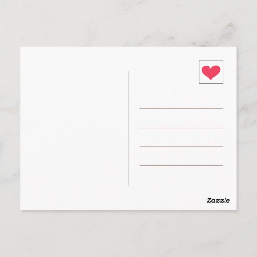 かわいいターコイズブルー感謝の気持ちをコーヒー好きな友達や家族、知人に伝えよう!ハートと水玉模様の素 ポストカード (裏面)