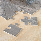 かわいいターコイズベスパ写真 ジグソーパズル (側面)