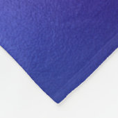 かわいいターコイズ紫フェイクグリッターモノグラム フリースブランケット (角)