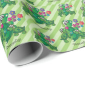 かわいいタートルツインベビーシャワーテーマ ラッピングペーパー (ロールコーナー)