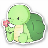 かわいいタートルデカール シール (正面)