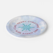 かわいいダイヤモンド雪片 ペーパープレート (アングル)