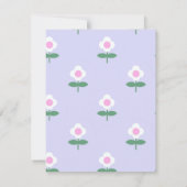 かわいいダシュントウィーナードッグラバーピンク 出欠カード (裏面)