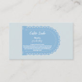 かわいいダスティブルーシエリートリンドブックスベビー エンクロージャーカード (正面)