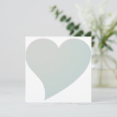 かわいいダスティ海の大きなハートバレンタインデーのカード (スタンド正面)