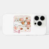 かわいいダックとストロベリーアイスクリーム Case-Mate iPhoneケース (裏面 (横))